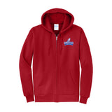 Zip-Up Hoodie | Red