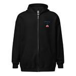 CCU Checkered Heart Unisex Zip-Up Hoodie