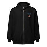CCU Checkered Heart Unisex Zip-Up Hoodie