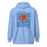 CCU Checkered Heart Unisex Zip-Up Hoodie