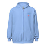CCU Checkered Heart Unisex Zip-Up Hoodie