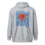 CCU Checkered Heart Unisex Zip-Up Hoodie