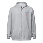 CCU Checkered Heart Unisex Zip-Up Hoodie