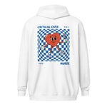 CCU Checkered Heart Unisex Zip-Up Hoodie