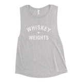 "Whiskey + Weights" Ladies’ Muscle Tank
