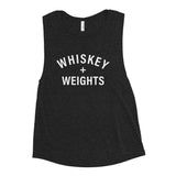 "Whiskey + Weights" Ladies’ Muscle Tank