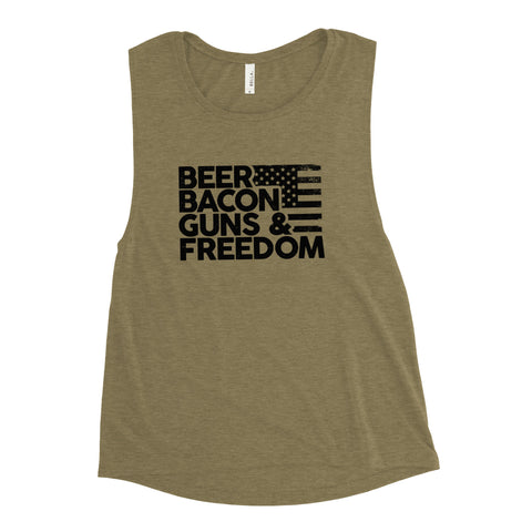 "Freedom" Ladies’ Muscle Tank